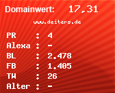 Domainbewertung - Domain www.deiters.de bei Domainwert24.net