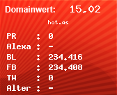 Domainbewertung - Domain hot.as bei Domainwert24.net