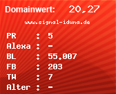 Domainbewertung - Domain www.signal-iduna.de bei Domainwert24.net