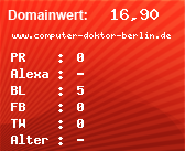 Domainbewertung - Domain www.computer-doktor-berlin.de bei Domainwert24.net