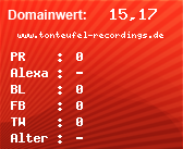 Domainbewertung - Domain www.tonteufel-recordings.de bei Domainwert24.net