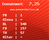 Domainbewertung - Domain www.gameandaction.de bei Domainwert24.net