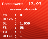 Domainbewertung - Domain www.gamecontrast.de bei Domainwert24.net