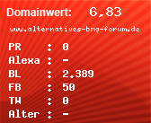 Domainbewertung - Domain www.alternatives-bmg-forum.de bei Domainwert24.net