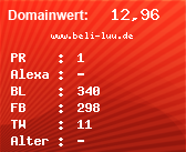 Domainbewertung - Domain www.beli-luu.de bei Domainwert24.net