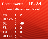 Domainbewertung - Domain www.indianerstuntshow.de bei Domainwert24.net