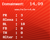 Domainbewertung - Domain www.hela-rd.de bei Domainwert24.net