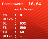 Domainbewertung - Domain www.1a-lohn.de bei Domainwert24.net