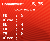 Domainbewertung - Domain www.mrathje.de bei Domainwert24.net