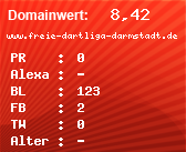 Domainbewertung - Domain www.freie-dartliga-darmstadt.de bei Domainwert24.net