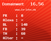 Domainbewertung - Domain www.1a-lohn.de bei Domainwert24.net