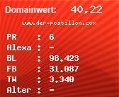 Domainbewertung - Domain www.der-postillon.com bei Domainwert24.net