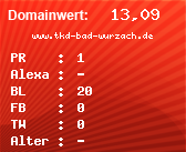 Domainbewertung - Domain www.tkd-bad-wurzach.de bei Domainwert24.net