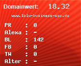 Domainbewertung - Domain www.1blu-business-seo.de bei Domainwert24.net