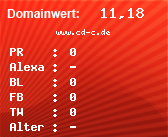 Domainbewertung - Domain www.cd-c.de bei Domainwert24.net