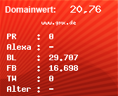 Domainbewertung - Domain www.gmx.de bei Domainwert24.net