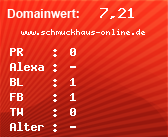 Domainbewertung - Domain www.schmuckhaus-online.de bei Domainwert24.net
