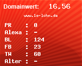 Domainbewertung - Domain www.1a-lohn.de bei Domainwert24.net