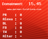 Domainbewertung - Domain www.german-locations.com bei Domainwert24.net