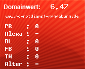 Domainbewertung - Domain www.pc-notdienst-magdeburg.de bei Domainwert24.net