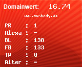 Domainbewertung - Domain www.sunbody.de bei Domainwert24.net