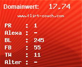 Domainbewertung - Domain www.flirt-couch.com bei Domainwert24.net