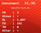 Domainbewertung - Domain www.kfz-tech.de bei Domainwert24.net