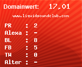 Domainbewertung - Domain www.liquidsoundclub.com bei Domainwert24.net