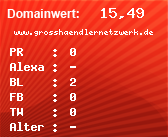 Domainbewertung - Domain www.grosshaendlernetzwerk.de bei Domainwert24.net
