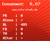 Domainbewertung - Domain www.alte-stadt.de bei Domainwert24.net