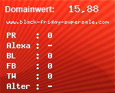 Domainbewertung - Domain www.black-friday-supersale.com bei Domainwert24.net