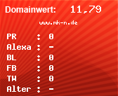 Domainbewertung - Domain www.mk-n.de bei Domainwert24.net