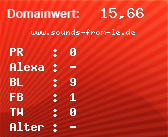 Domainbewertung - Domain www.sounds-from-le.de bei Domainwert24.net
