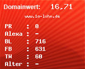 Domainbewertung - Domain www.1a-lohn.de bei Domainwert24.net