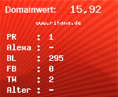 Domainbewertung - Domain www.ritana.de bei Domainwert24.net