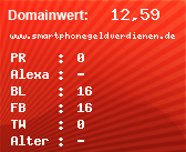 Domainbewertung - Domain www.smartphonegeldverdienen.de bei Domainwert24.net