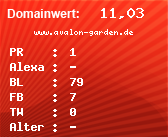 Domainbewertung - Domain www.avalon-garden.de bei Domainwert24.net