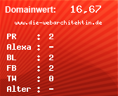 Domainbewertung - Domain www.die-webarchitektin.de bei Domainwert24.net