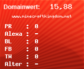 Domainbewertung - Domain www.minecraftkingdom.net bei Domainwert24.net