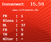 Domainbewertung - Domain www.vintagesax.de bei Domainwert24.net