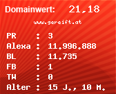 Domainbewertung - Domain www.gereift.at bei Domainwert24.net