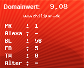 Domainbewertung - Domain www.chilipur.de bei Domainwert24.net