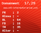 Domainbewertung - Domain www.udl-intermedia-group.com bei Domainwert24.net