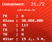 Domainbewertung - Domain jufa-shop.de bei Domainwert24.net