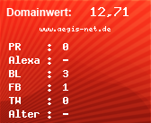 Domainbewertung - Domain www.aegis-net.de bei Domainwert24.net