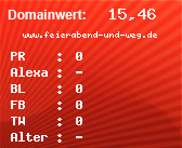 Domainbewertung - Domain www.feierabend-und-weg.de bei Domainwert24.net