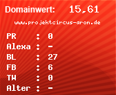 Domainbewertung - Domain www.projektcircus-aron.de bei Domainwert24.net