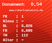 Domainbewertung - Domain www.robertogeissini.de bei Domainwert24.net