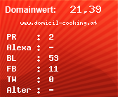 Domainbewertung - Domain www.domicil-cooking.at bei Domainwert24.net