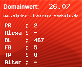 Domainbewertung - Domain www.alpine-wintersportschule.de bei Domainwert24.net